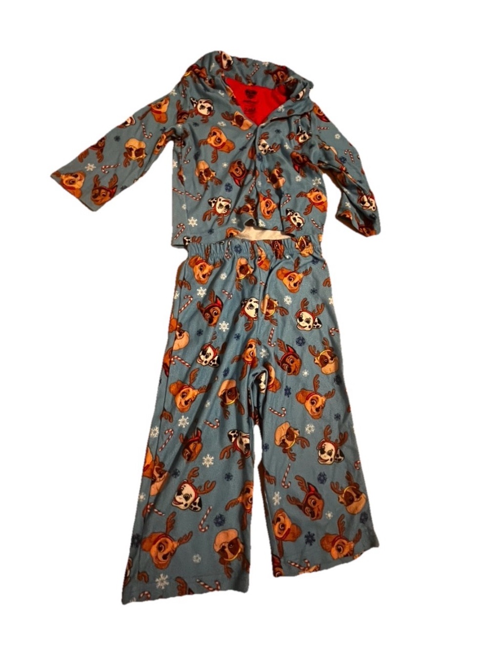 Paw Patrol Toddler Boys 24M 2-Piece Holiday Pajama Set Button-Up